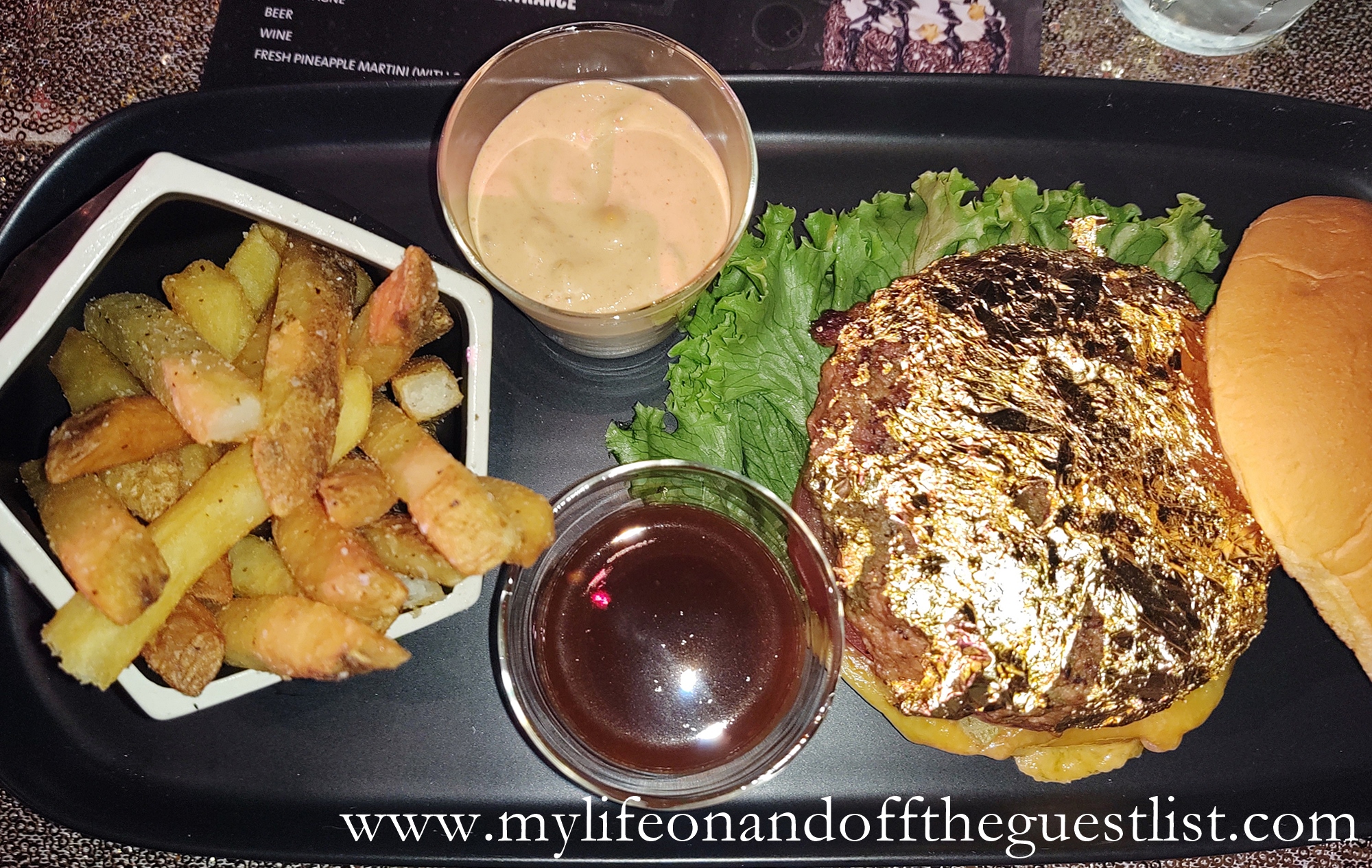 Hard Rock Cafe The 24Karat Gold Leaf Steak Burger My Life