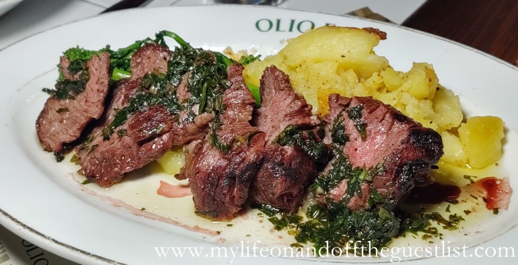 Grilled hanger steak