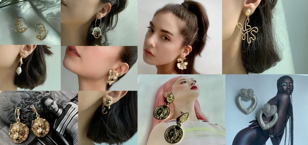 Lumibella Fashion Golden Big Lakshmi Jhumki Earrings