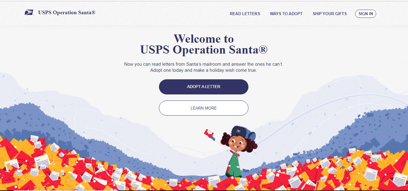 USPS Operation Santa Online
