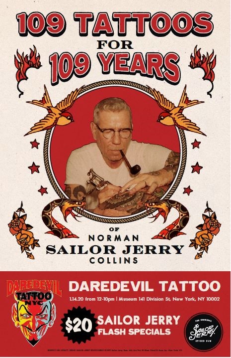 Sailor Jerry Tattoos for $20