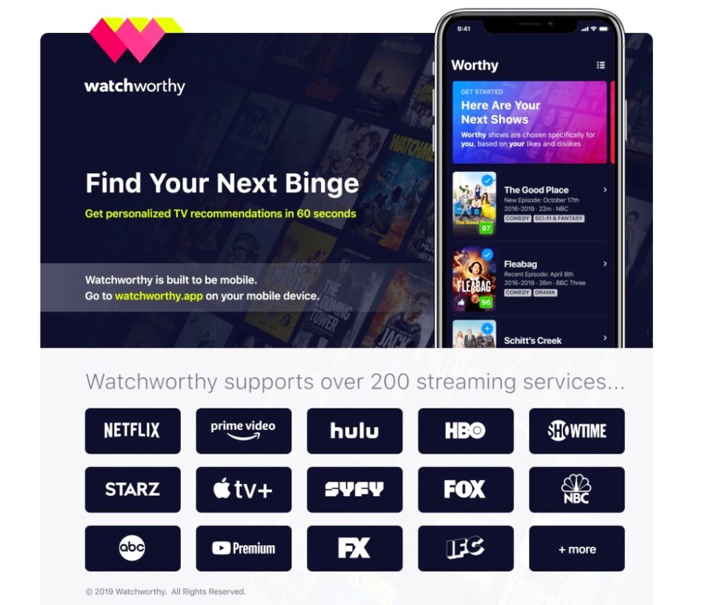 TV Shows to Watch Now: Watchworthy App Offers Personalized Suggestions