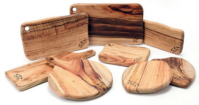 Fab Slabs Natural Wood Camphor Laurel Large Premium Anti-Bacterial Cutting Board