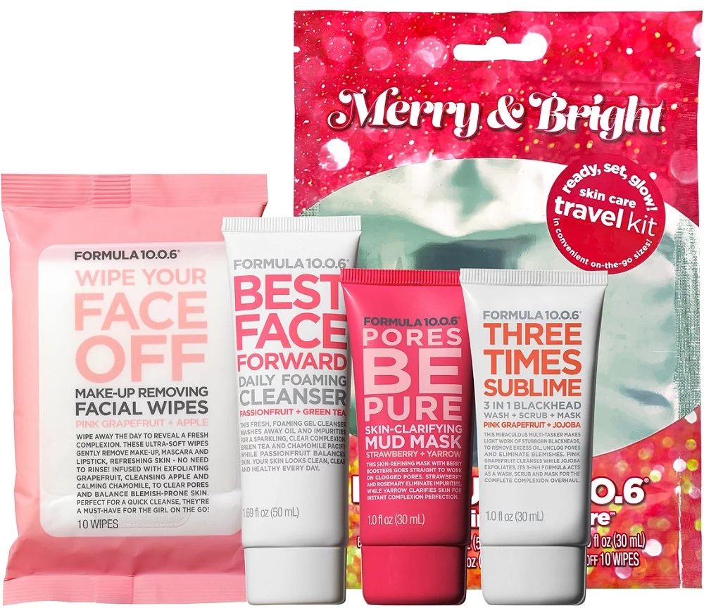 Formula 10.0.6 Merry & Bright Skin Care Trial Size Collection