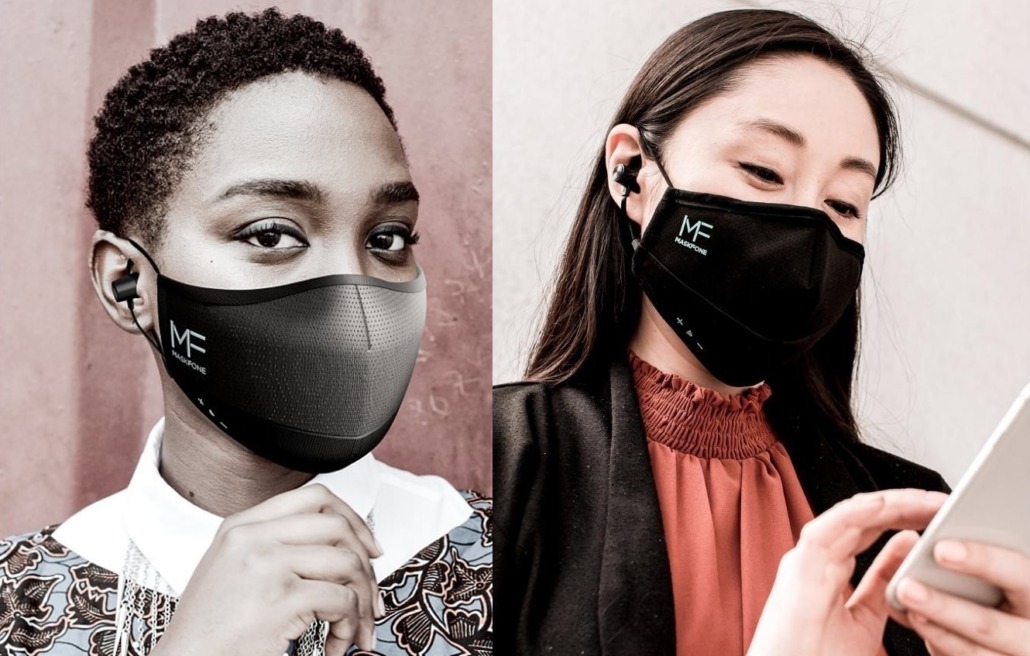 MaskFone - The World's First Athletic Face Mask with Integrated Earbuds