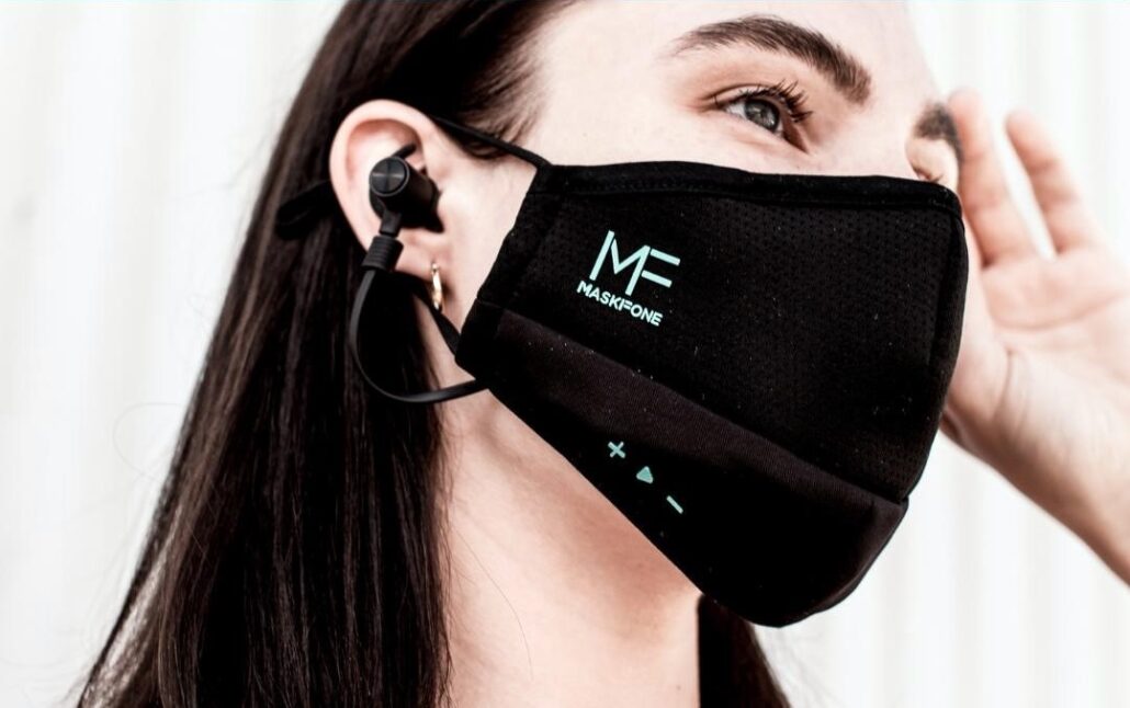 MaskFone: The World's First Athletic Face Mask with Integrated Earbuds