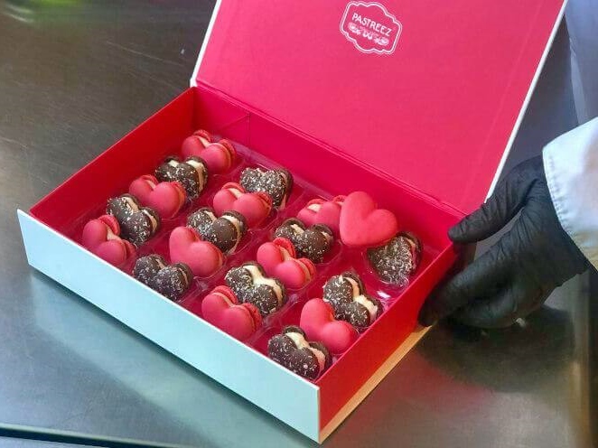 Sweet Love: Give the Gift of Pastreez Valentine's Day Heart Macarons
