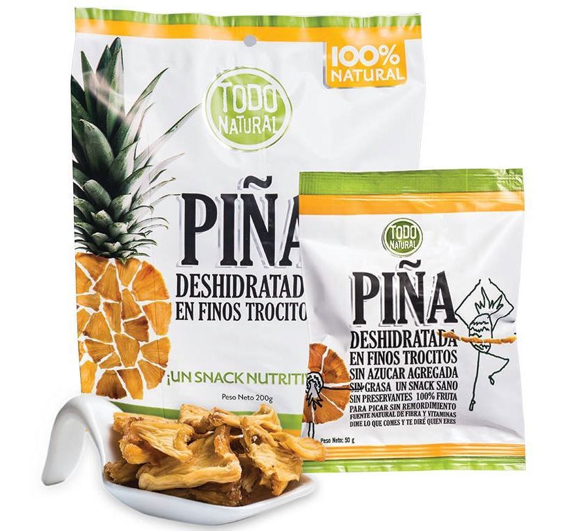 Todo Natural Dehydrated Pineapple Chunks