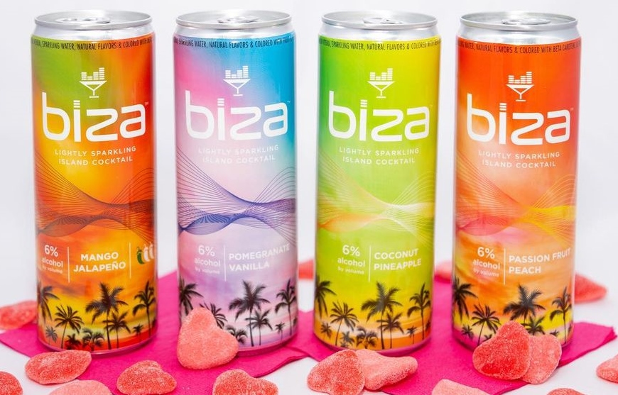 Biza Cocktails: These Tropical Canned Cocktails are a Vacation in a Can