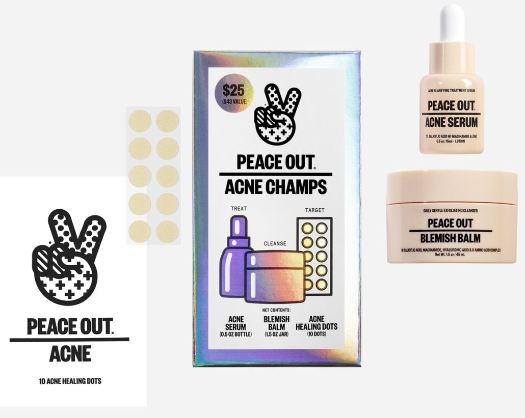 Spring Clean Your Skin with NEW Peace Out Skincare Acne Champs
