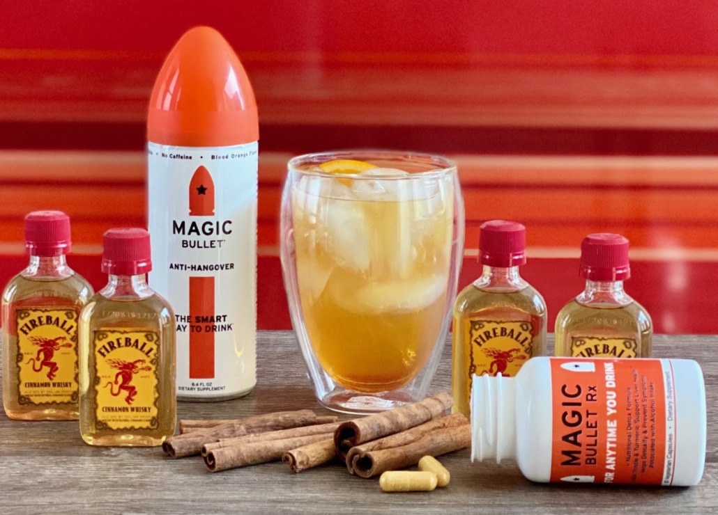 Fireball Bullet Cocktail