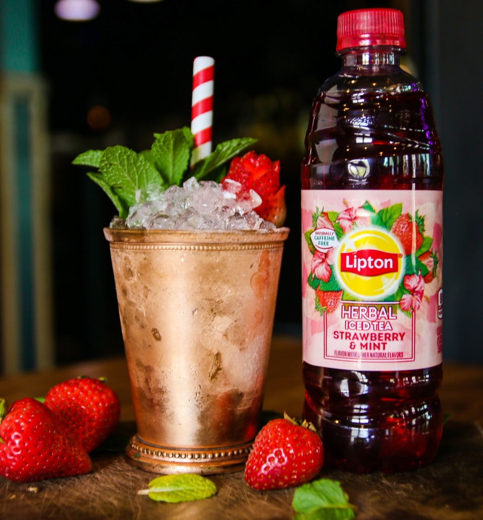 Lipton Strawberry Mint Julep Cocktail