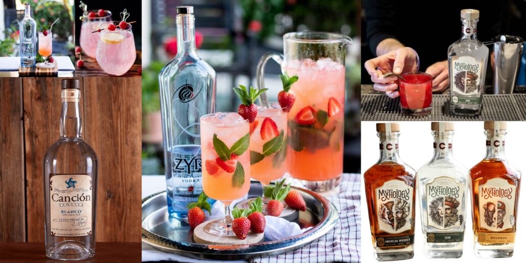 Summer Cocktails with Zyr Vodka, Canción Tequila, and Needle Pig Gin