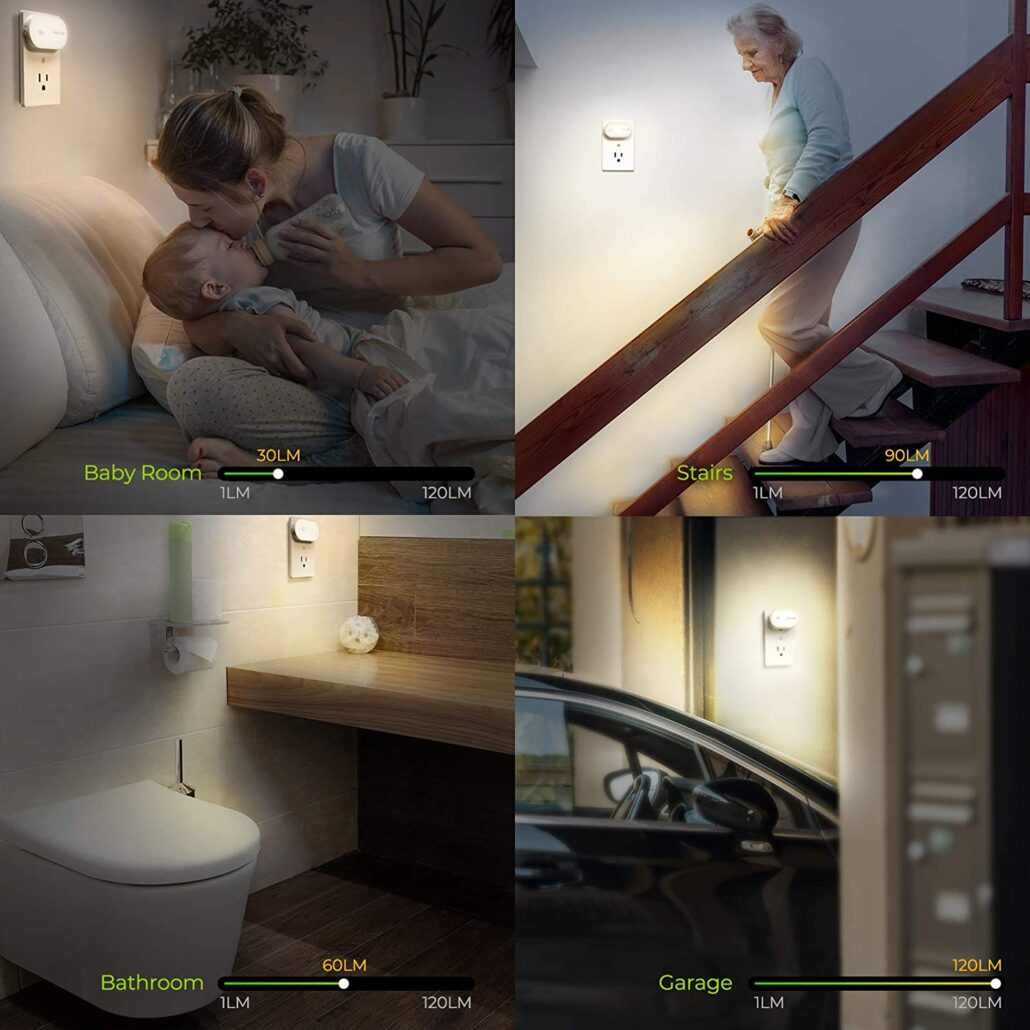 Late Night Light Up: AUVON Ultra Bright Motion Sensor Night Light Plug