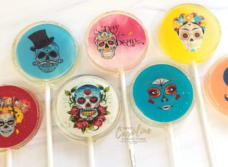 Sweet Caroline Confections Dia de los Muertos Lollipops - Set of 6