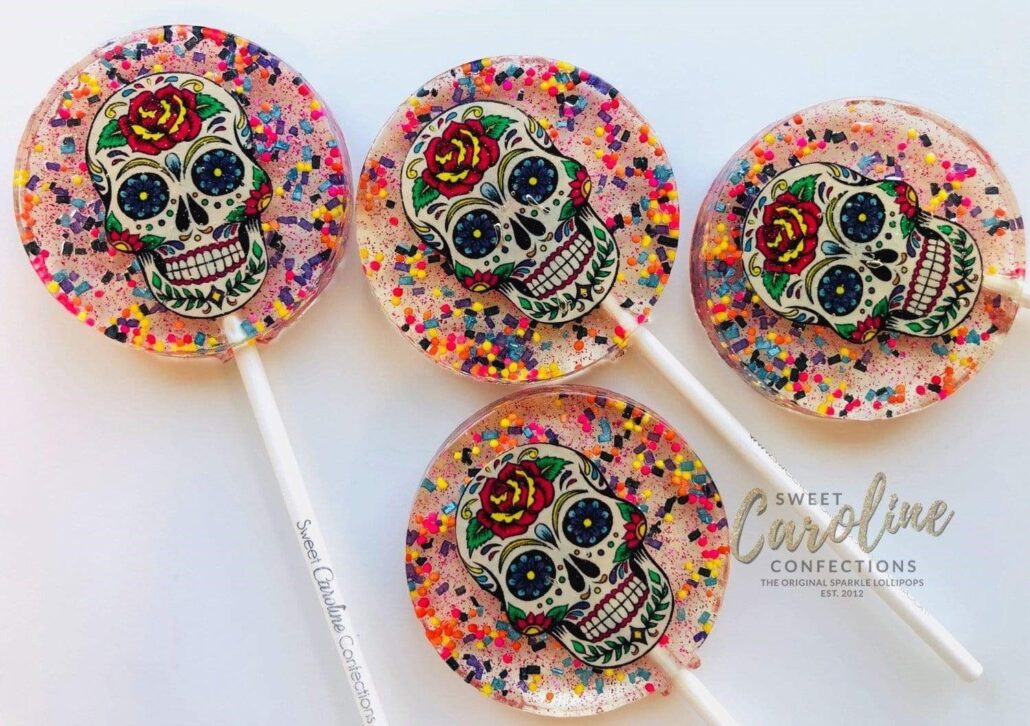 Sweet Caroline Confections Dia de los Muertos Lollipops - Set of 6