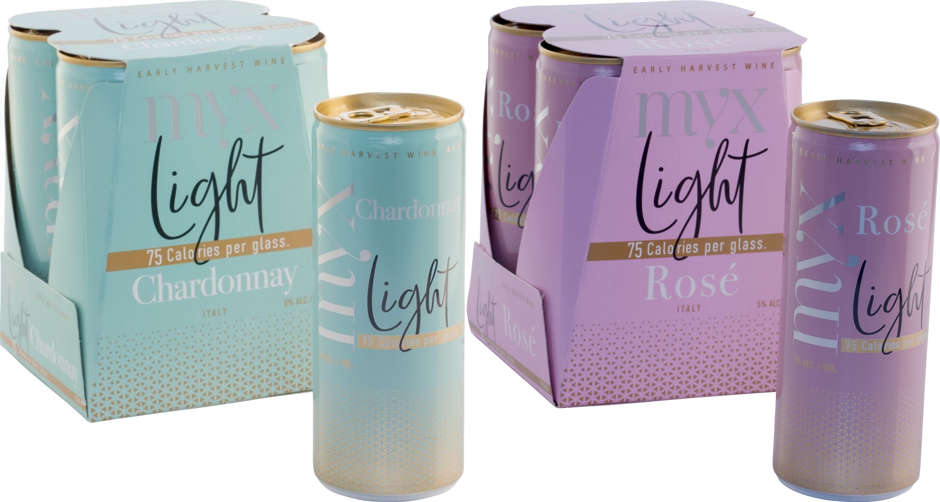 MYX Fusion Beverages NEW LowCalorie Light Chardonnay & Rose Wines