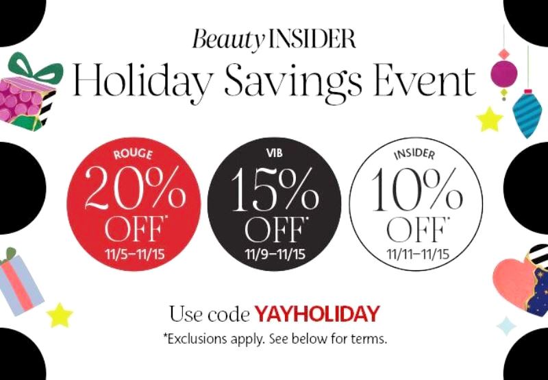 Get Ready for Sephora’s BeautyINSIDER Holiday Savings Event