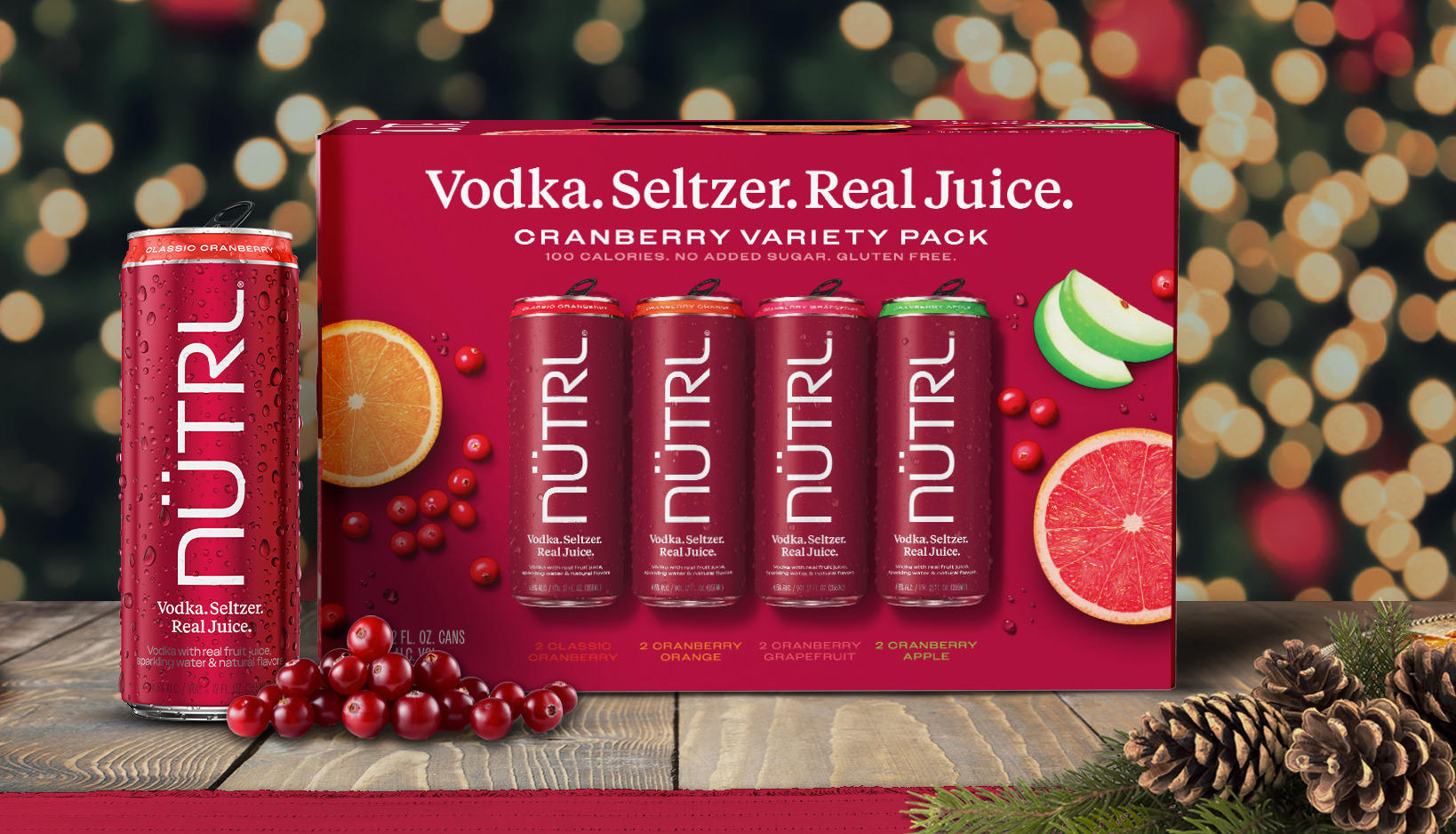 NÜTRL Launches Cranberry Vodka Seltzer This Holiday Season
