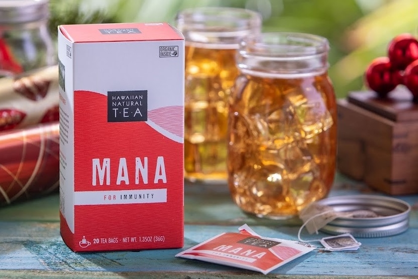 Tea Chest Hawaii Hawaiian Natural Tea