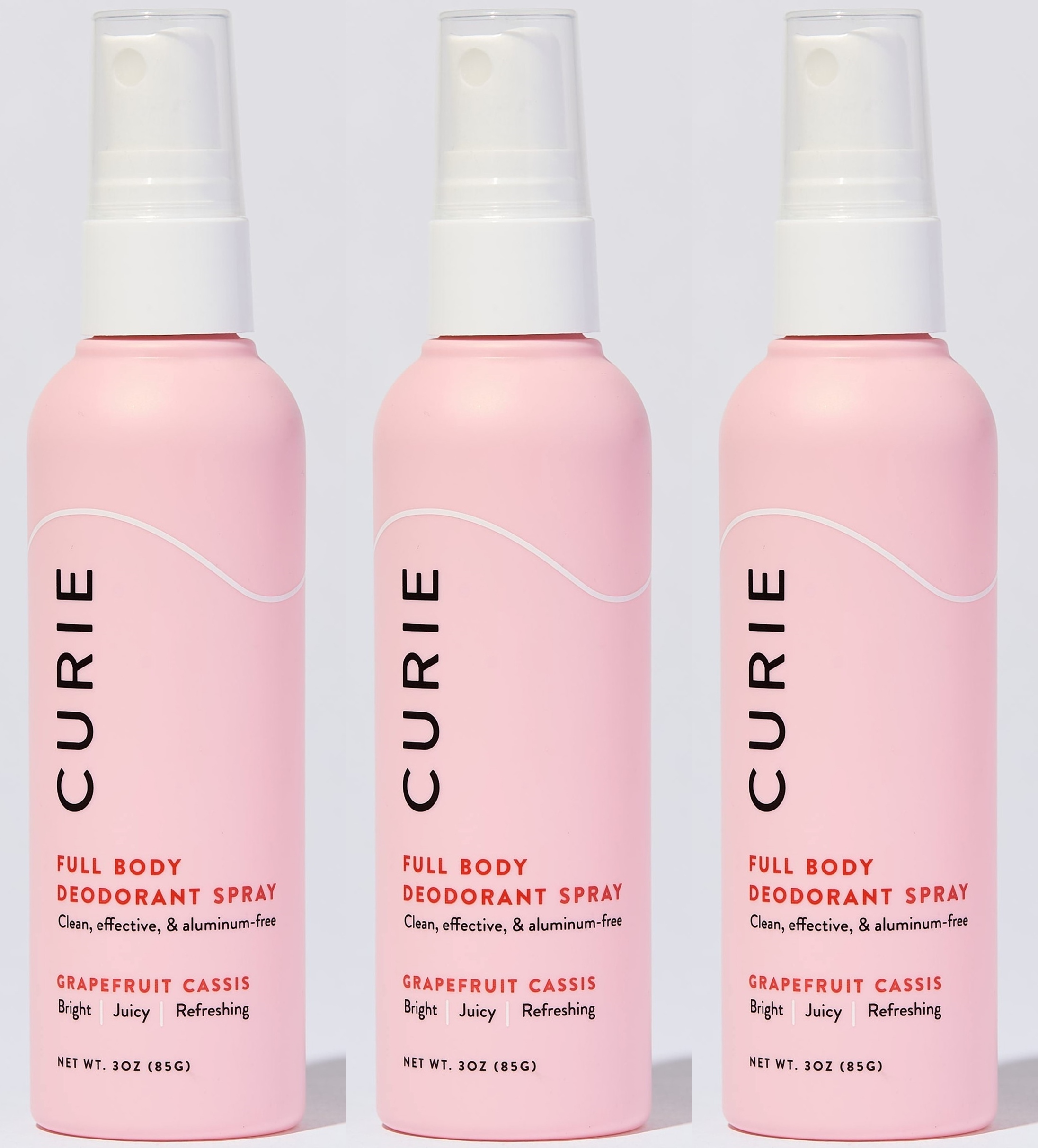 Curie Grapefruit Cassis Full Body Deodorant Spray