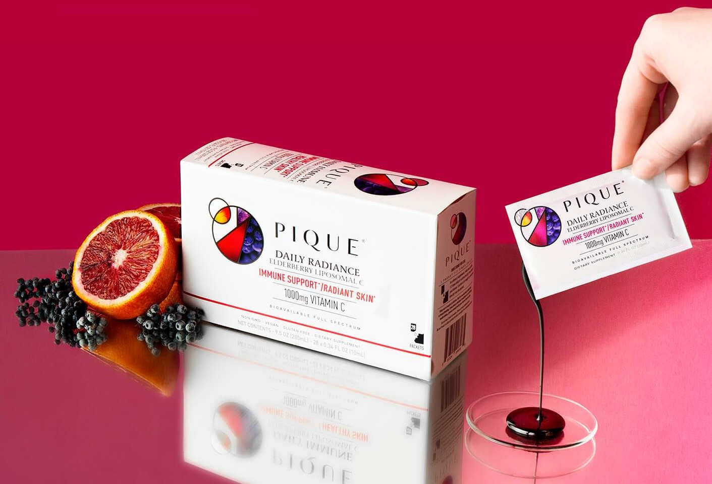 Pique Daily Radiance | Elderberry Liposomal Vitamin C