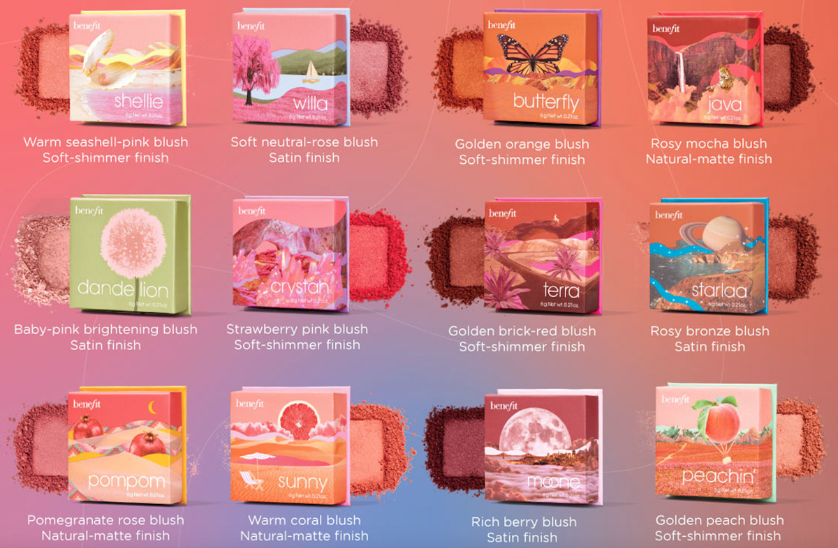 Benefit Cosmetics Boxed Powders Collection Comparison (Photos