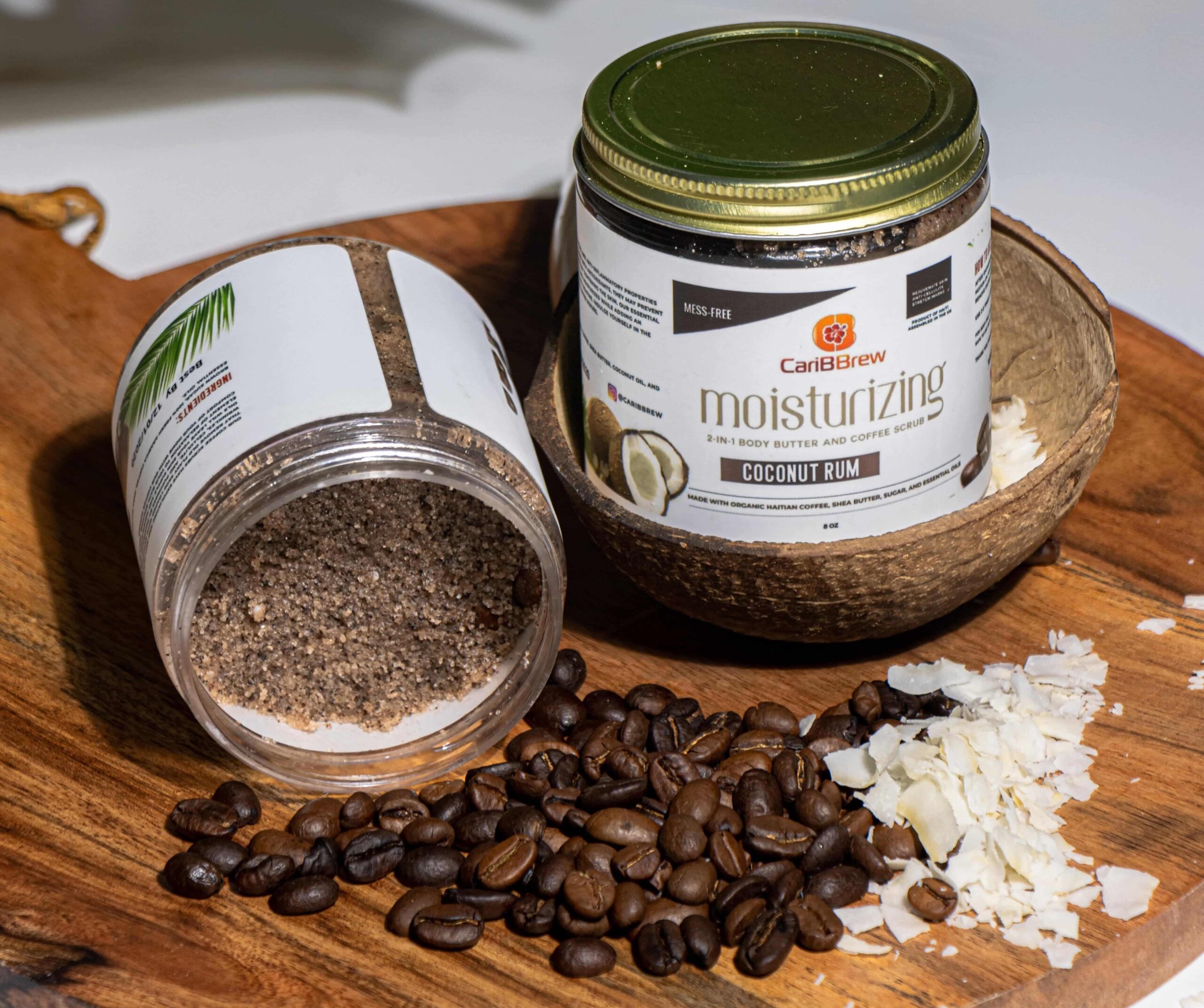 Coconut Rum - Moisturizing Haitian Coffee Scrub