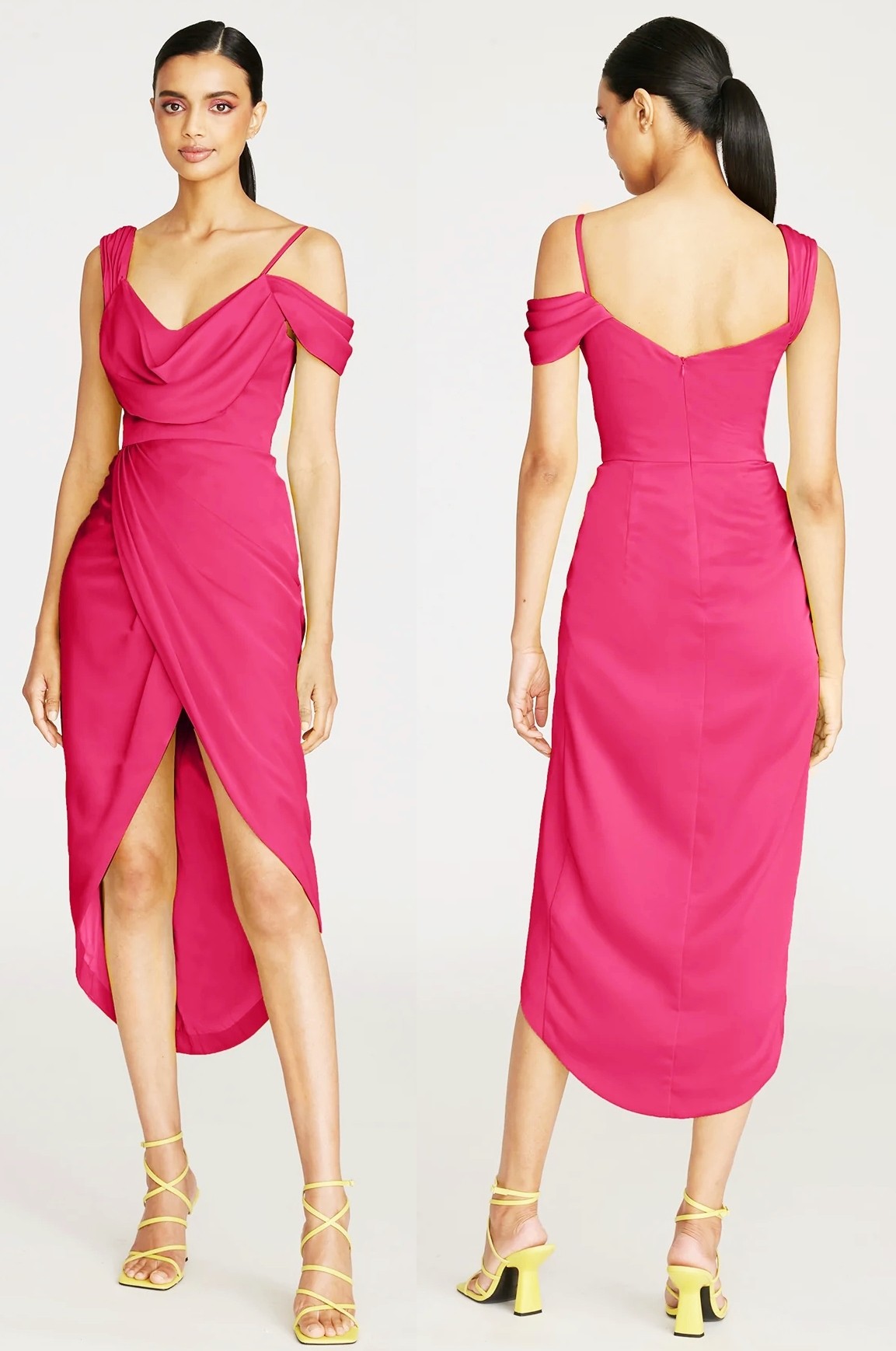 Theia Couture in Viva Magenta, Pantone's Color of The Year 2023