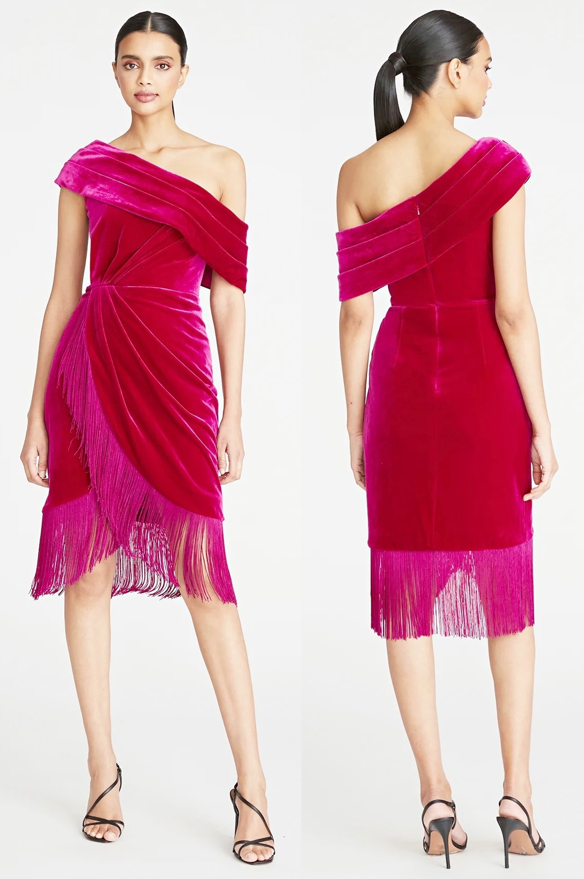 Theia Couture in Viva Magenta, Pantone's Color of The Year 2023