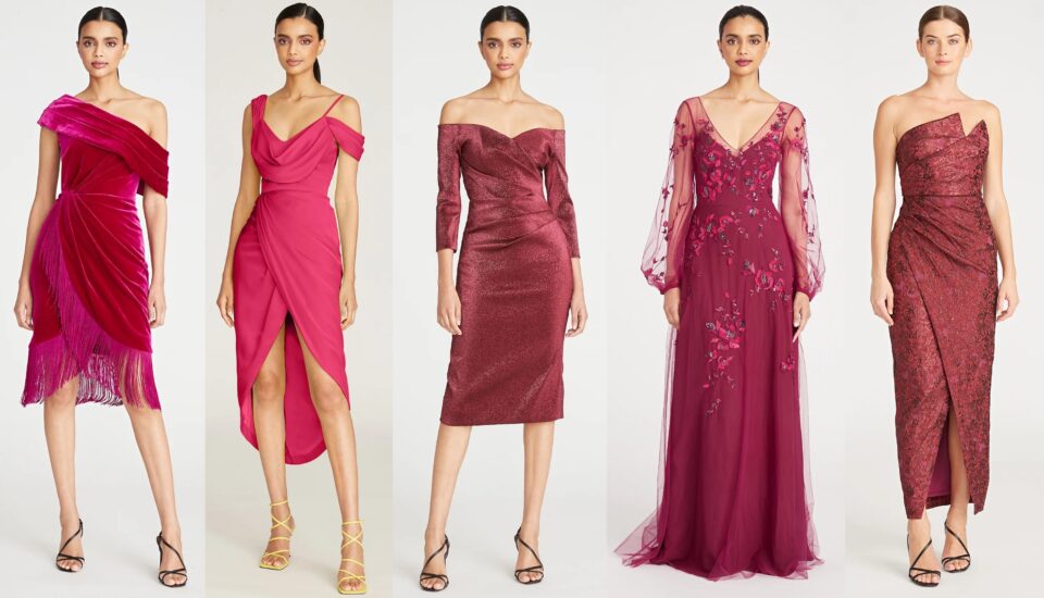 Theia Couture in Viva Magenta, Pantone's Color of The Year 2023