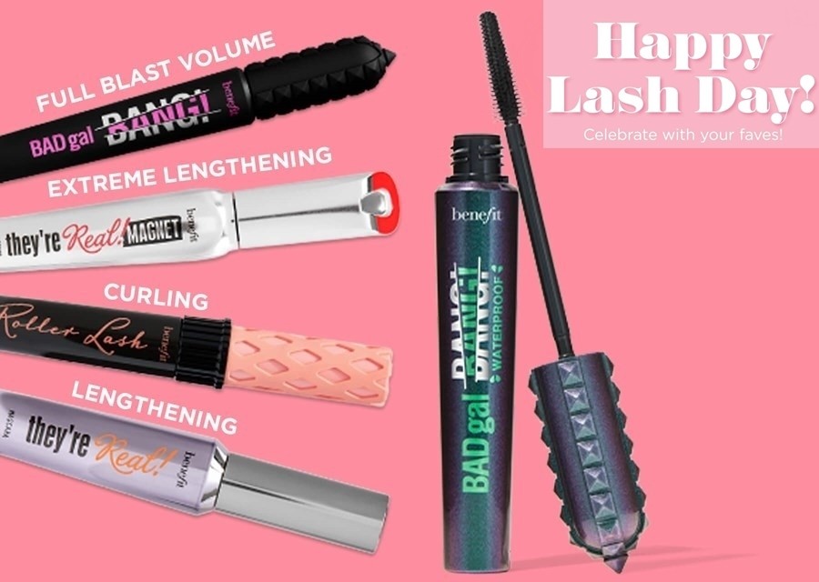 Get 50% OFF ALL Benefit Mascaras TODAY, National Lash Day