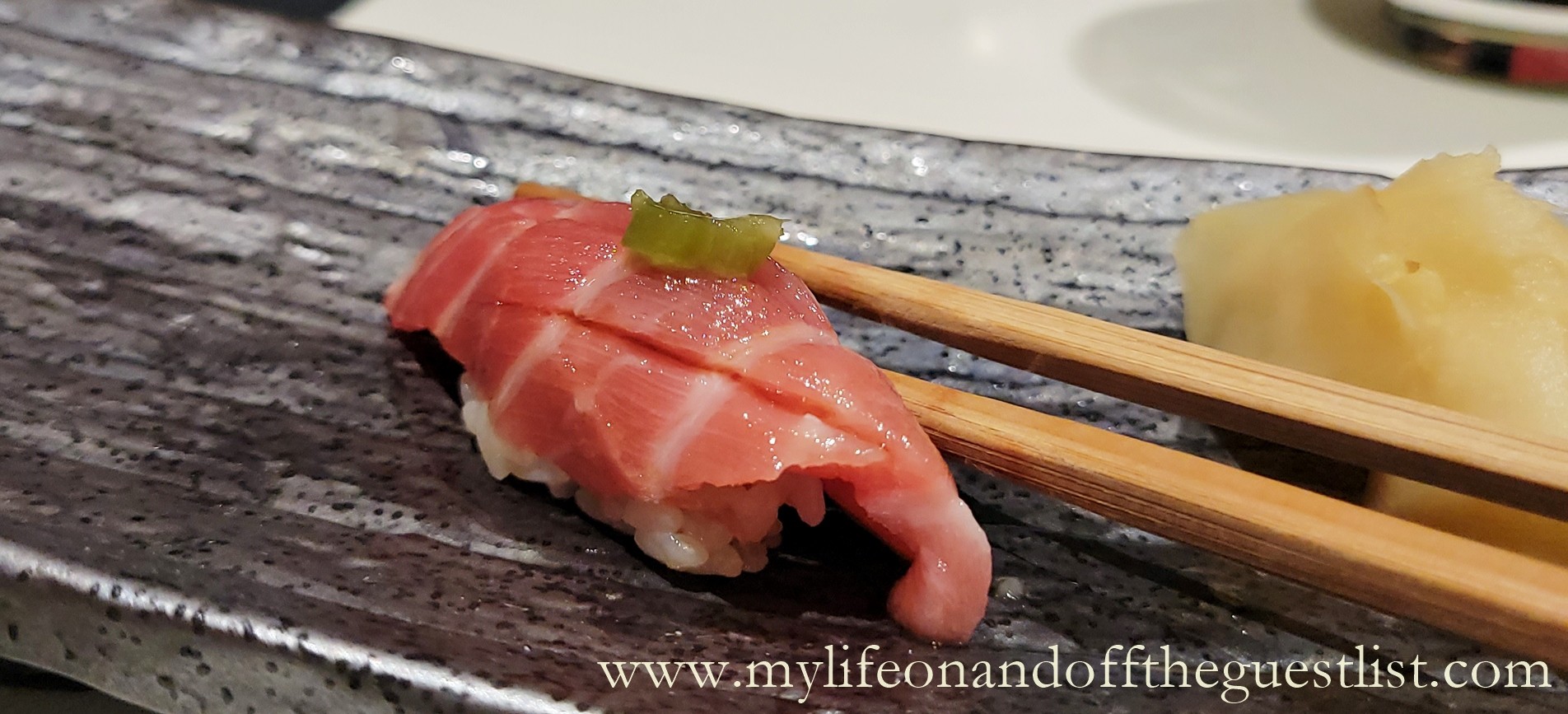 Bluefin Fatty Tuna w/ Pickled Wasabi