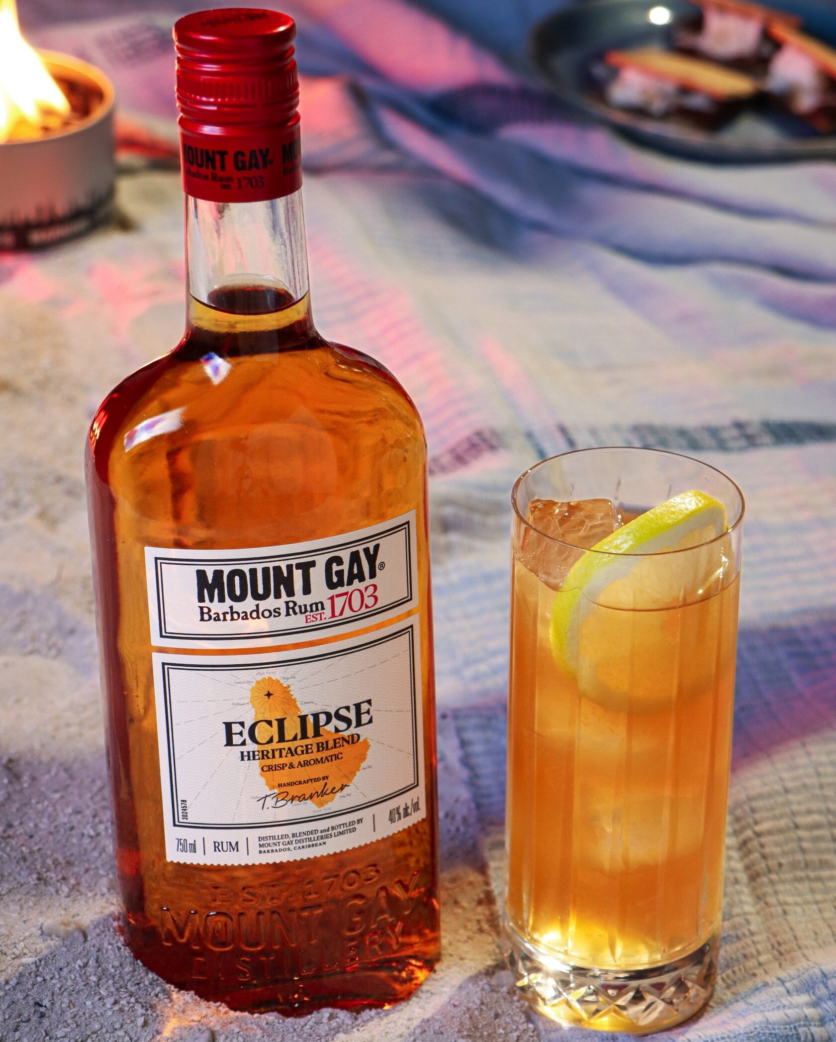 A Mount Gay Barbados Peach Tea for National Rum Day