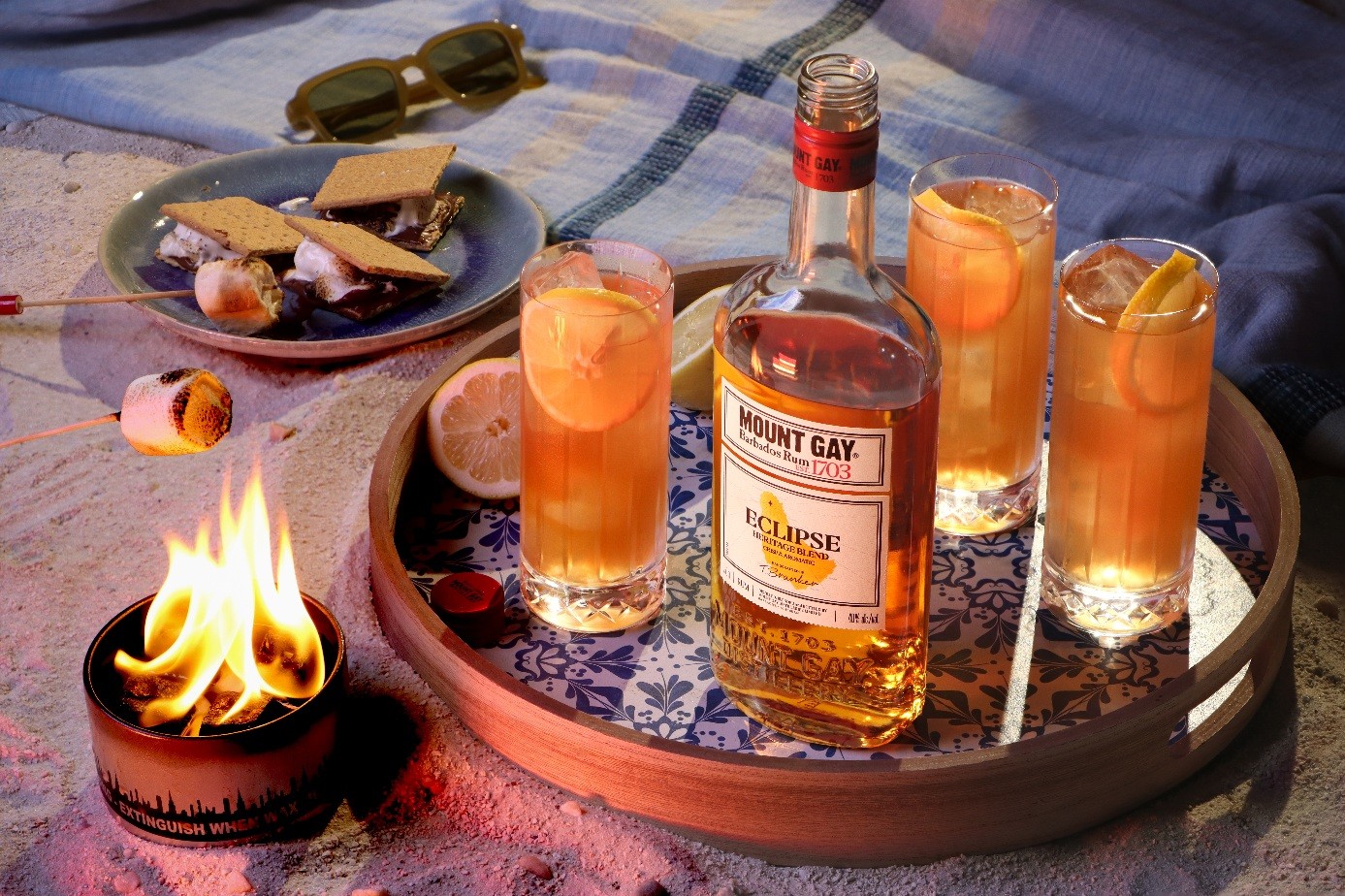 A Mount Gay Barbados Peach Tea for National Rum Day