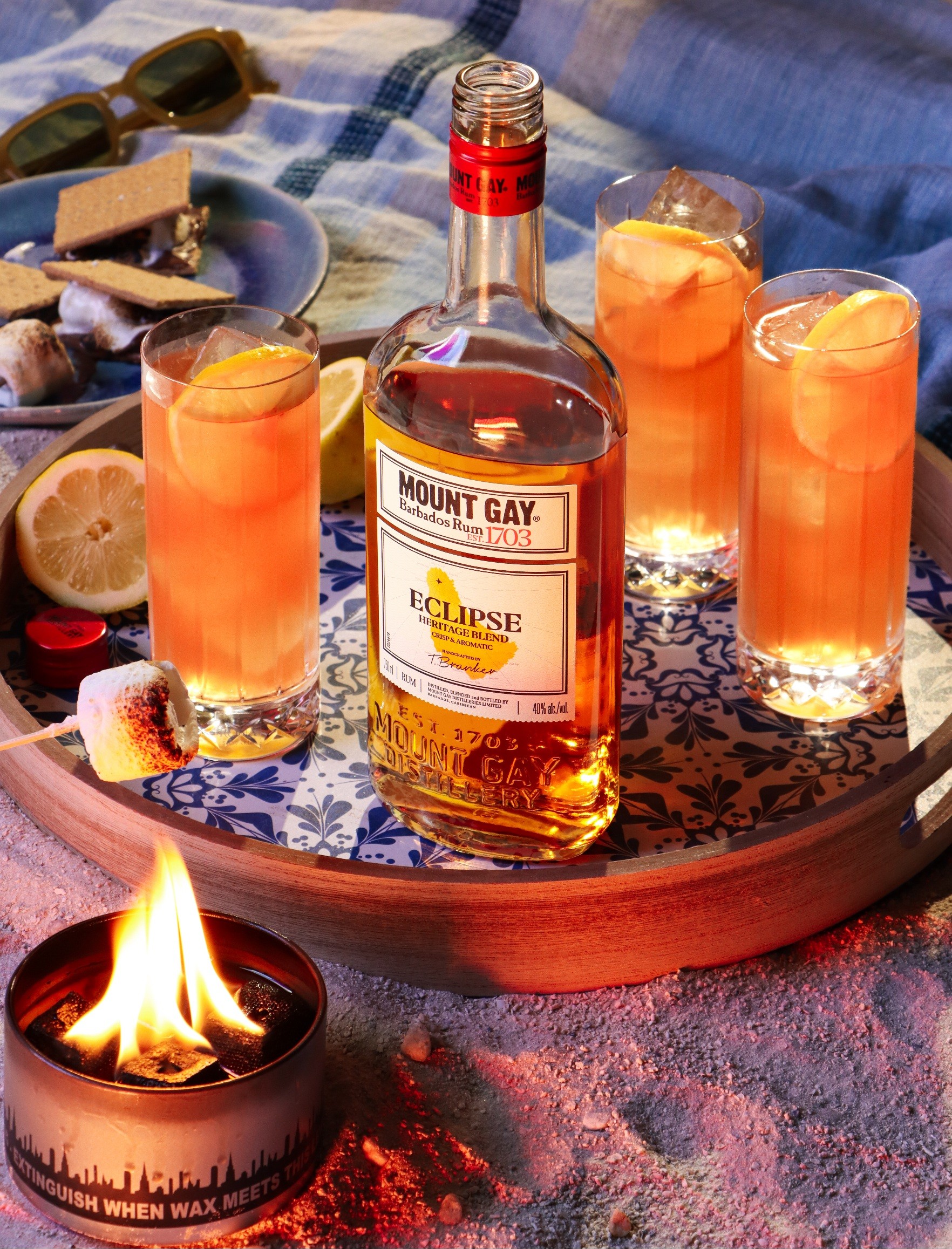 A Mount Gay Barbados Peach Tea for National Rum Day