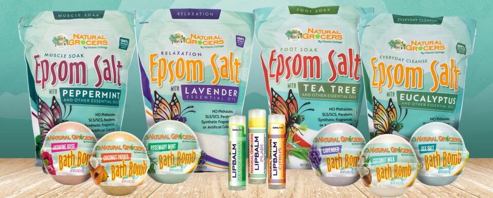 Natural Grocers Launches New Epsom Salt & Foot Soaks Varieties