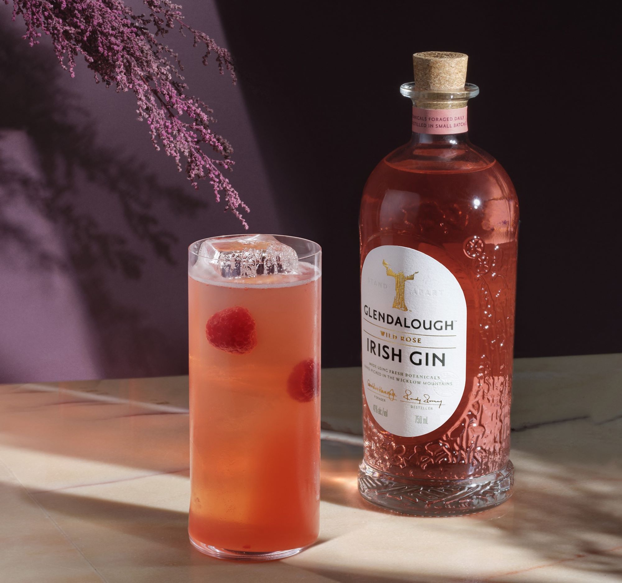 Swap the Typical Pink Roses for Glendalough Rose Gin this V-Day
