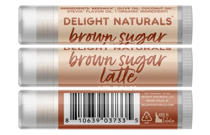 Coffee-Inspired Lip Care: Delight Naturals Latte Lip Balm Trio