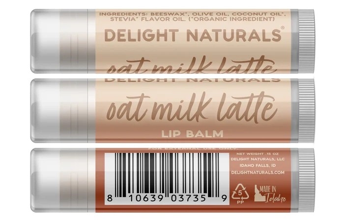 Coffee-Inspired Lip Care: Delight Naturals Latte Lip Balm Trio