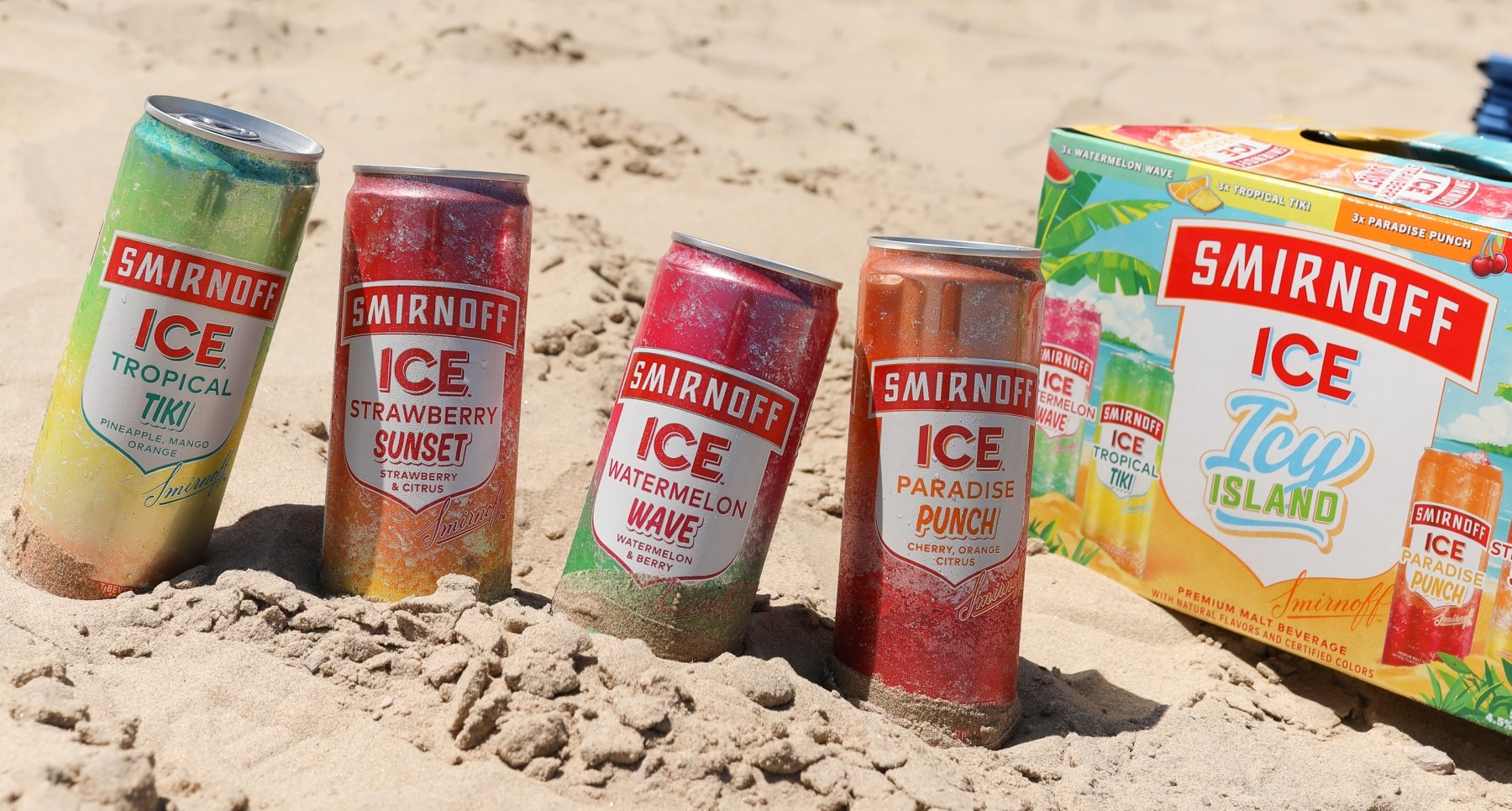 Smirnoff Ice Launches New Icy Island Variety Pack with Four Tropical Flavors for Summer