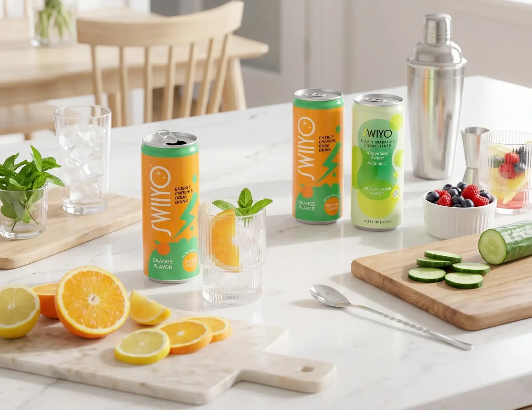 Swiiyo Jitter-Free Popping Boba Energy Drink and Aura Beauty Sparkling Water Disrupts RTD Beverage Market