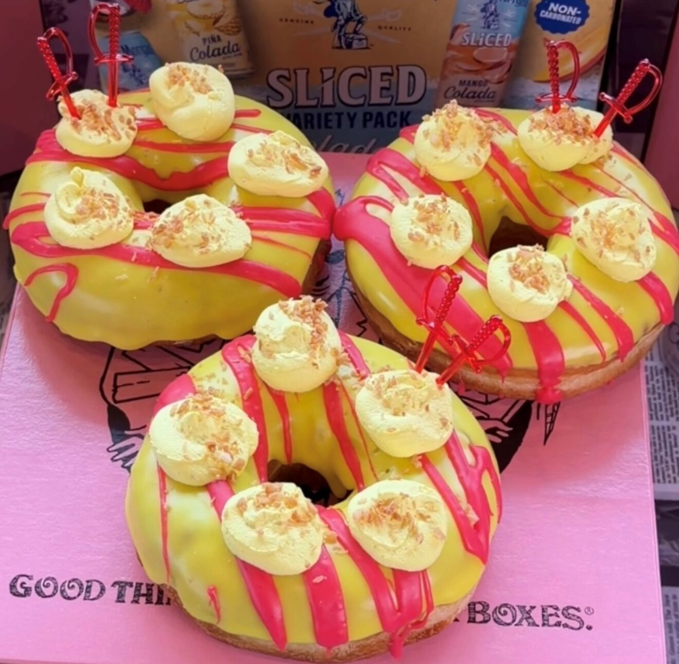 Captain Morgan x Voodoo Doughnut: Sliced Colada Doughnut Collab